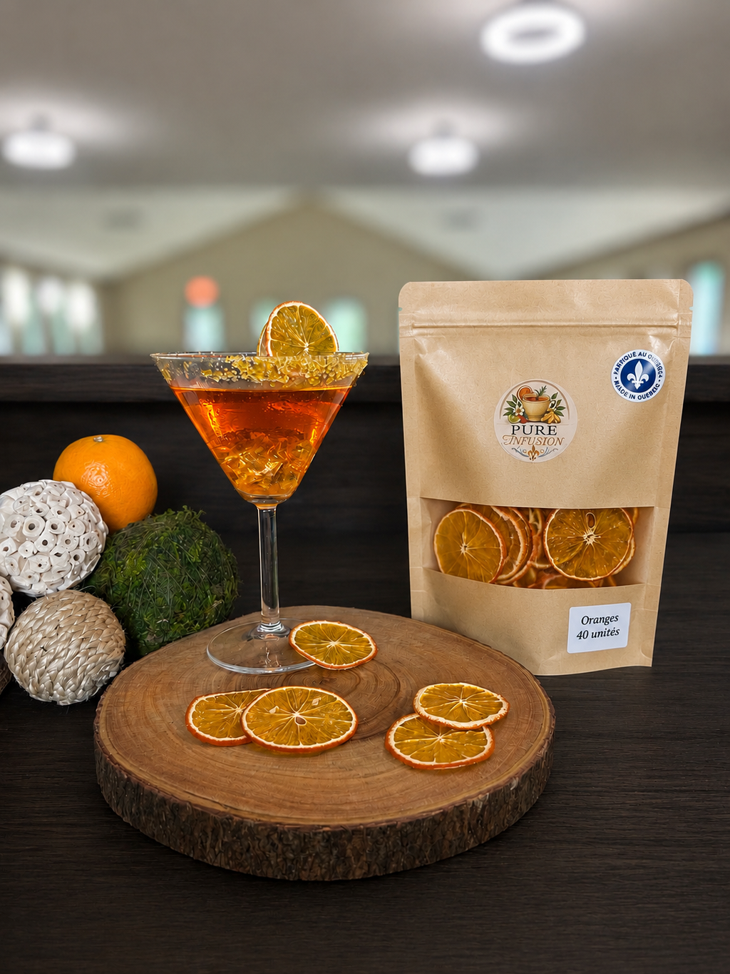 Fruits déshydratés – Orange (40 unités)