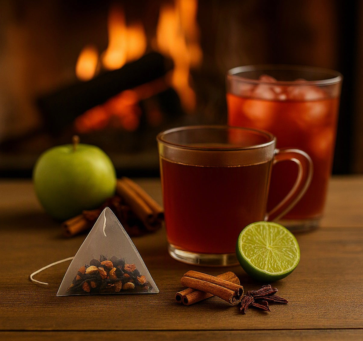 Tisane fruitée – Lime & pomme | 25 sachets d’infusion