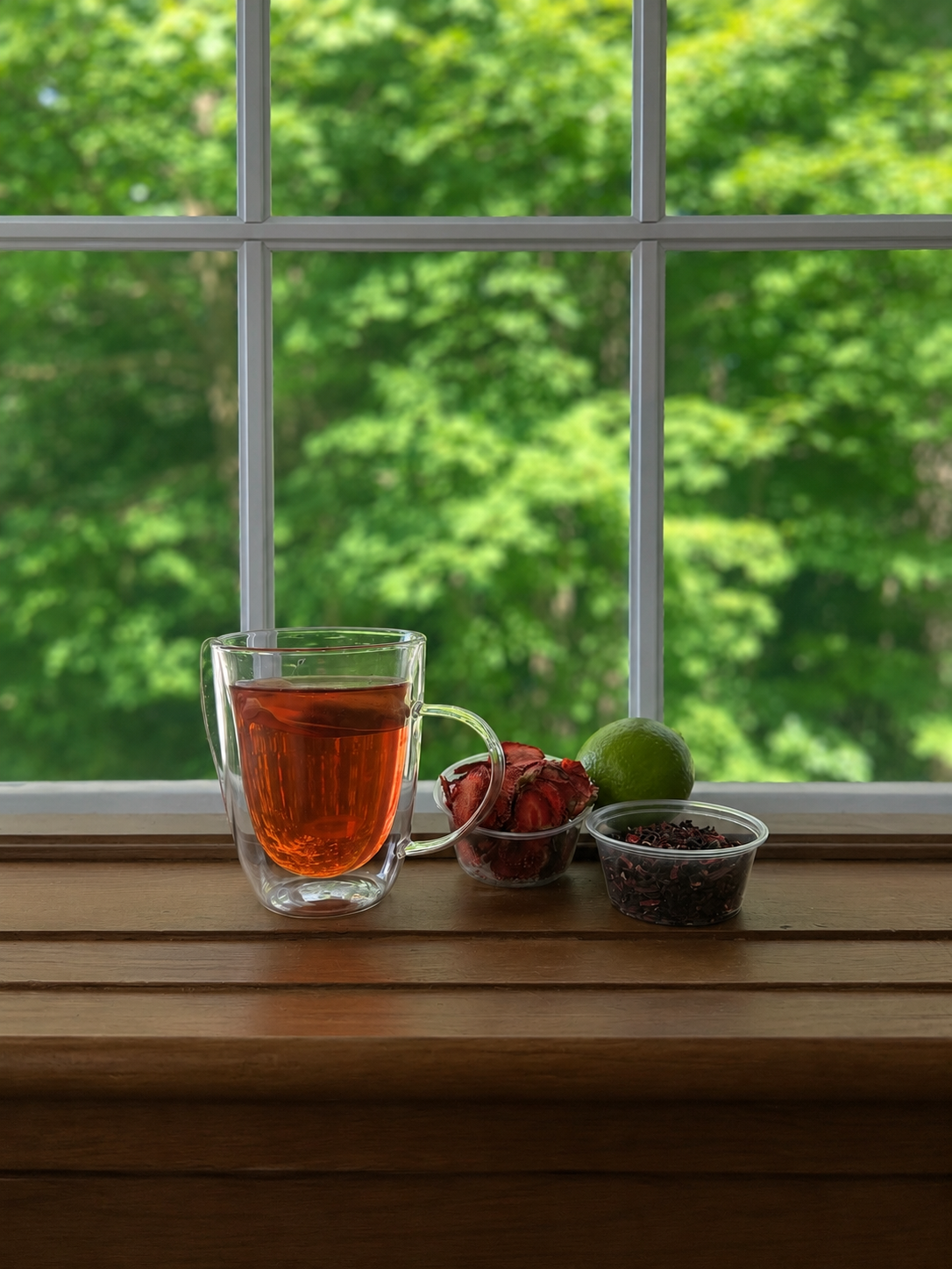 Mélange Tisane fruitée – Fraise, hibiscus & lime