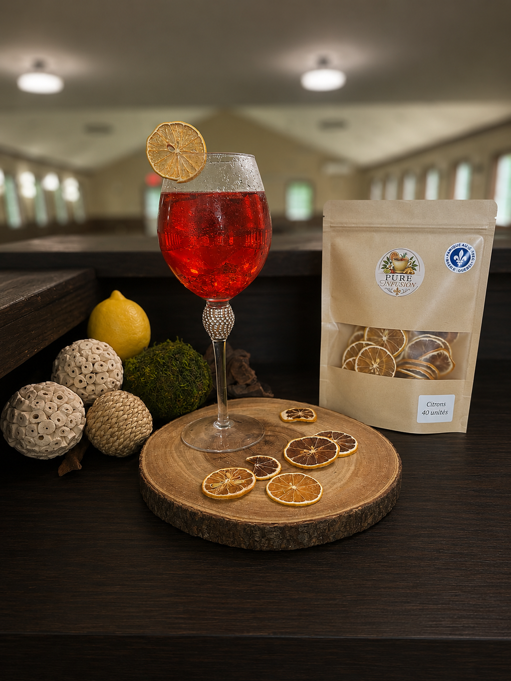 Fruits déshydratés – Citron (40 unités)